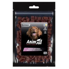 Ласощі для собак AnimAll Platinum – соломка міні з качкою 100 г