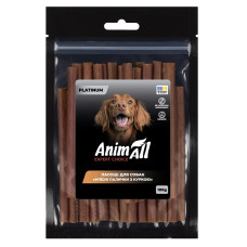 Ласощі для собак AnimAll Platinum – м’ясні палички з куркою 100 г
