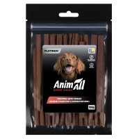 Ласощі для собак AnimAll Platinum – м’ясні палички з яловичиною 100 г