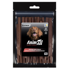 Ласощі для собак AnimAll Platinum – м’ясні палички з яловичиною 100 г