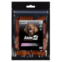 Ласощі для собак AnimAll Platinum – міні ковбаски з качкою 100 г