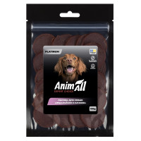 Ласощі для собак AnimAll Platinum – медальйони з качкою 100 г