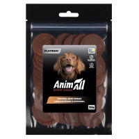 Лакомства для собак AnimAll Platinum – медальоны с курицей 100 г