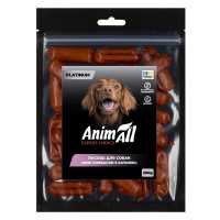 Ласощі для собак AnimAll Platinum – міні ковбаски з качкою 200 г