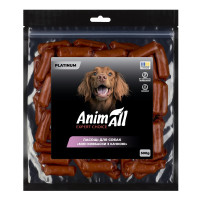Ласощі для собак AnimAll Platinum – міні ковбаски з качкою 500 г