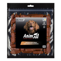 Лакомства для собак AnimAll Platinum – мини колбаски с курицей 500 г