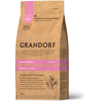 Сухий корм для цуценят Grandorf LAMB & TURKEY PUPPY ягня з індичкою від 3 тижнів 1 кг