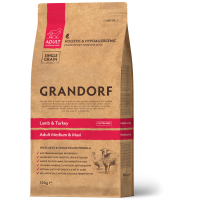 Сухий корм для дорослих собак середніх і великих порід Grandorf Lamb & Turkey Medium & Maxi з ягням та індичкою 10 кг