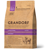 Сухий корм для дорослих собак великих порід Grandorf LAMB & TURKEY ADULT MAXI ягня з індичкою 3 кг