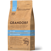 Сухий корм для дорослих собак середніх і великих порід Grandorf White Fish Medium & Maxi з білою рибою 1 кг