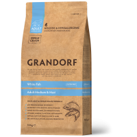 Сухий корм для дорослих собак середніх і великих порід Grandorf White Fish Medium & Maxi з білою рибою 10 кг