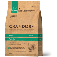 Сухий корм для дорослих собак великих порід Grandorf TURKEY ADULT MAXI з індичкою від 1 року, 3 кг