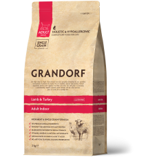 Сухий корм для котів Grandorf Lamb & Turkey Indoor з ягням та індичкою 2 кг