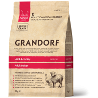 Сухий корм для котів Grandorf Lamb & Turkey Indoor з ягням та індичкою 8 кг
