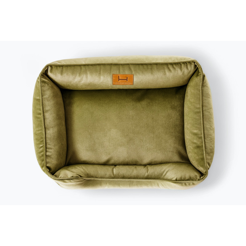 Лежак для собак Harley and Cho Dreamer Velour Olive S 60×45 см