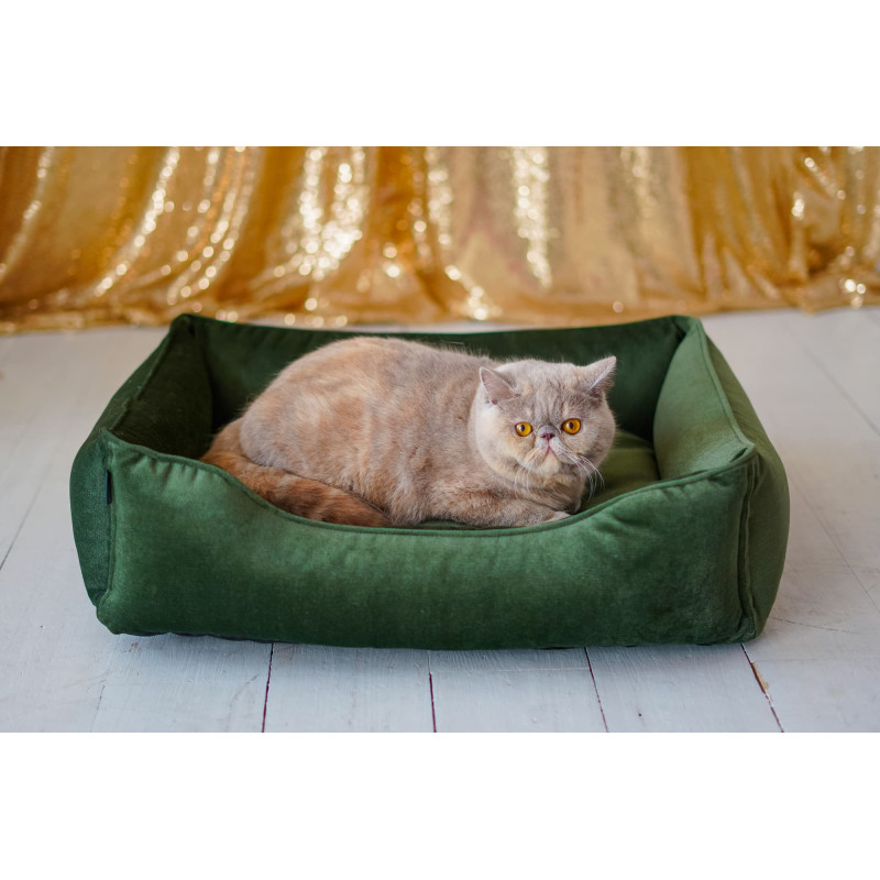 Лежак для собак Harley and Cho Dreamer Velour Green M 70×50 см