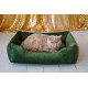 Лежак для собак Harley and Cho Dreamer Velour Green M 70×50 см