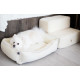 Лежанка для собак Harley and Cho Dreamer Fur Milky XXL 120×80 см