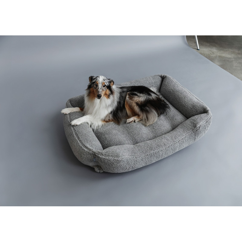 Лежанка для собак Harley and Cho Dreamer Fur Gray XL 110×70 см