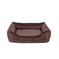 Лежак для собак Harley and Cho Dreamer Velour Chocolate XXL 120×80 см
