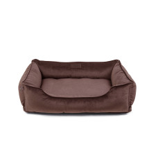 Лежак для собак Harley and Cho Dreamer Velour Chocolate S 60×45 см