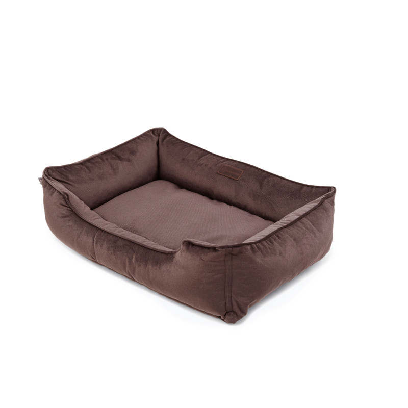 Лежак для собак Harley and Cho Dreamer Velour Chocolate S 60×45 см