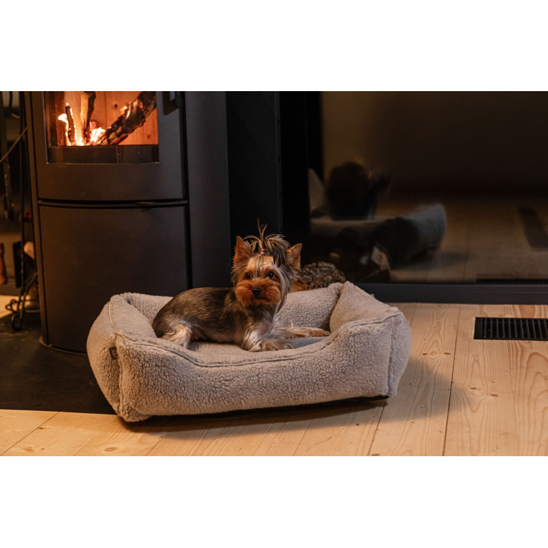 Лежанка для собак Harley and Cho Dreamer Fur Gray XL 110×70 см
