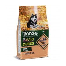 Сухий корм Monge Dog Bwild Grain Free з лососем для дорослих собак, 2.5 кг