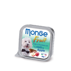 Вологий корм Monge Dog FRUIT з ягням та яблуком для дорослих собак, 100 г