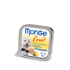 Вологий корм Monge Dog FRUIT з свининою та ананасом для дорослих собак, 100 г