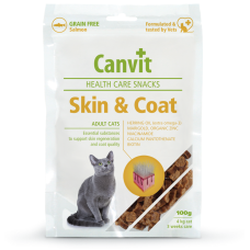 Ласощі Canvit Skin and Coat для котів 100 г