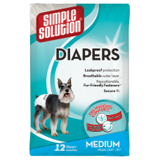 Підгузники для собак SS Disposable Diapers середній розмір 12 шт