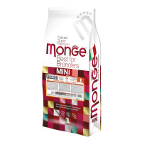 Сухой корм Monge Dog Bwild Grain Free с уткой для взрослых собак малых пород, 15 кг