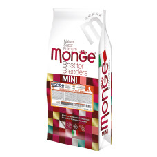 Сухий корм Monge Dog Bwild Grain Free з качкою для дорослих собак малих порід, 15 кг