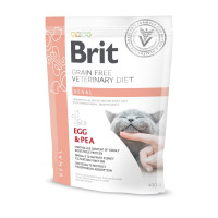 Сухий беззерновий корм Brit Grain Free VetDiet Cat Renal - для котів, при захворюваннях нирок, з яйцем та горохом 400 г
