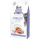 Сухий беззерновий корм Brit Care Cat Grain Free Sterilized Weight Control - для стерилізованих котів з надмірною вагою, з качкою та індичкою 7 кг