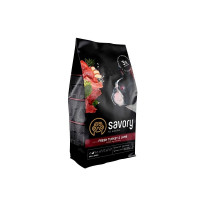 Сухий корм SAVORY з ягням та індичкою для дорослих собак малих порід , 1 кг