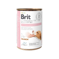Влажный корм для собак с пищевой аллергией Brit Grain Free Veterinary Diets Hypoallergenic (лосось, зелёный горошек), 400 г