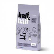 Сухий корм Half&Half (яловичина) для дорослих собак малих порід, 12 кг