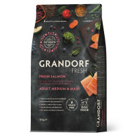 Сухий корм для дорослих собак середніх і великих порід Grandorf Fresh Adult Dog Medium & Maxi Salmon & Sweet Potato з лососем та бататом 10 кг