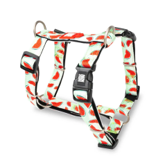 Шлейка для собак Max & Molly H-Harness Watermelon з принтом Кавун, XS