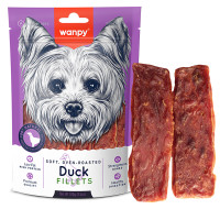 Ласощі для собак Wanpy Soft Duck Fillets м’яке філе качки