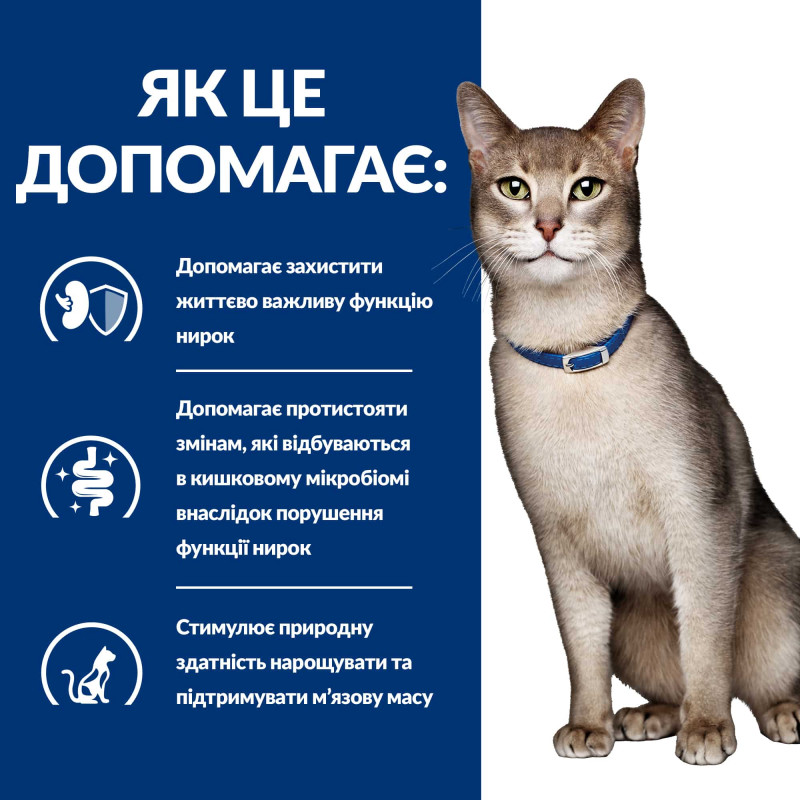 Сухий корм Hill's PRESCRIPTION DIET k/d з ActivBiome+ Kidney Defense з тунцем для котів для підтримки функції нирок, 0,4 кг