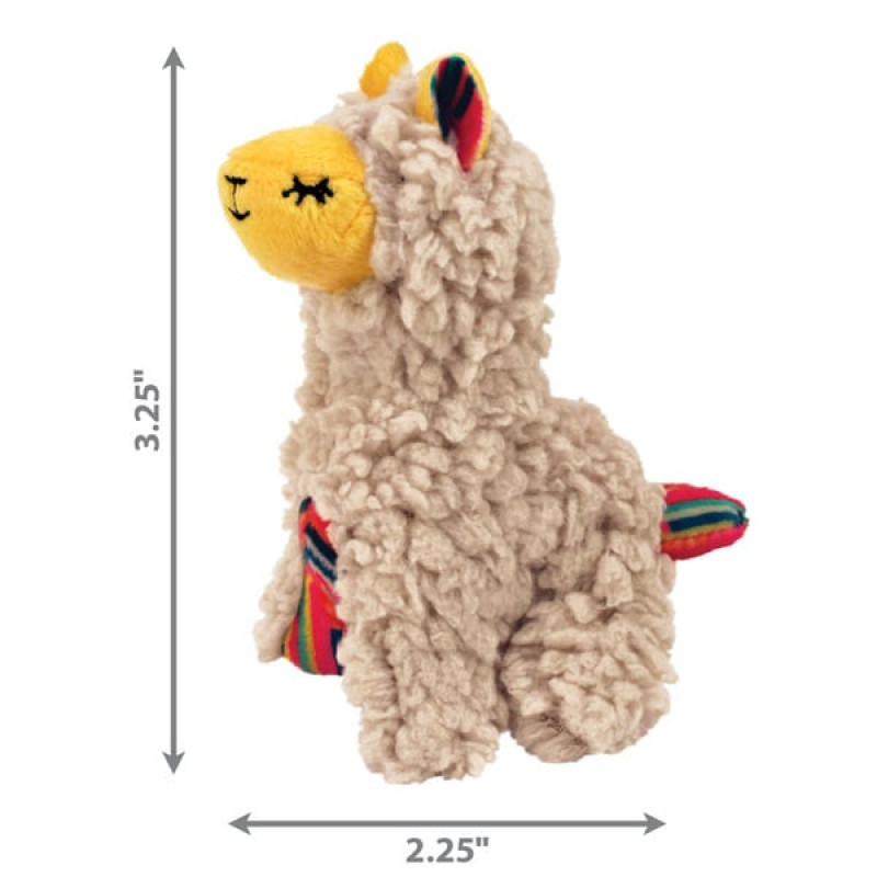 Іграшка-лама для котів KONG Softies Buzzy Lama з ефектом дзижчання