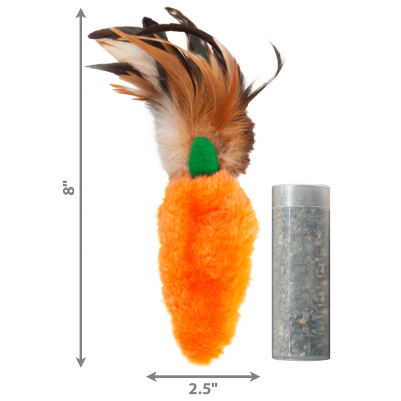 Іграшка для котів KONG Refillables Carrot Feather (змінне наповнення)