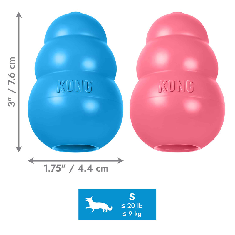 Жувальна іграшка для цуценят KONG Puppy (для наповнення ласощами), розмір S