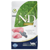 Сухой беззерновой корм (Фармина) Farmina N&D Grain Free Prime Lamb and Blueberry Adult для взрослых котов с ягненком и черникой 300 г
