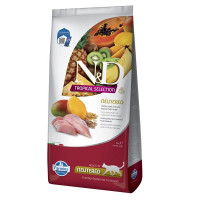 Сухий низькозерновий корм ( Фарміна ) Farmina N&D Tropical Selection Chicken Neutered для дорослих стерилізованих котів з куркою та тропічними фруктами 10 кг