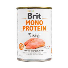 Вологий корм для собак Brit Mono Protein Turkey з індичкою, 400 г