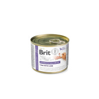 Вологий корм Brit VetDiet Gastrointestinal-Low Fat для собак при проблемах з травленням з обмеженим вмістом жиру з тунцем і ягням 200 г